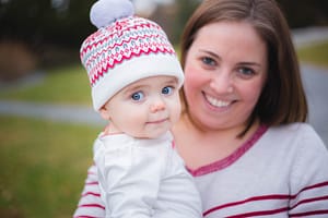 Cute toddler looking at the camera.